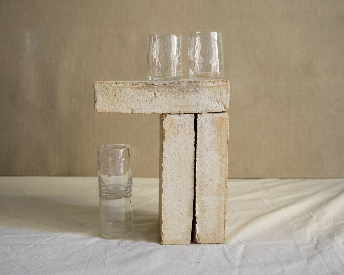 0405 Glass Set of Four – Clear – Small - Lifestyle - Frama