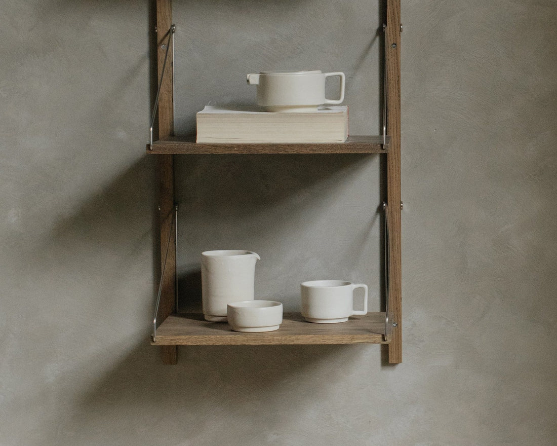 Otto Ceramic Mug with Handle – White - Lifestyle - Frama
