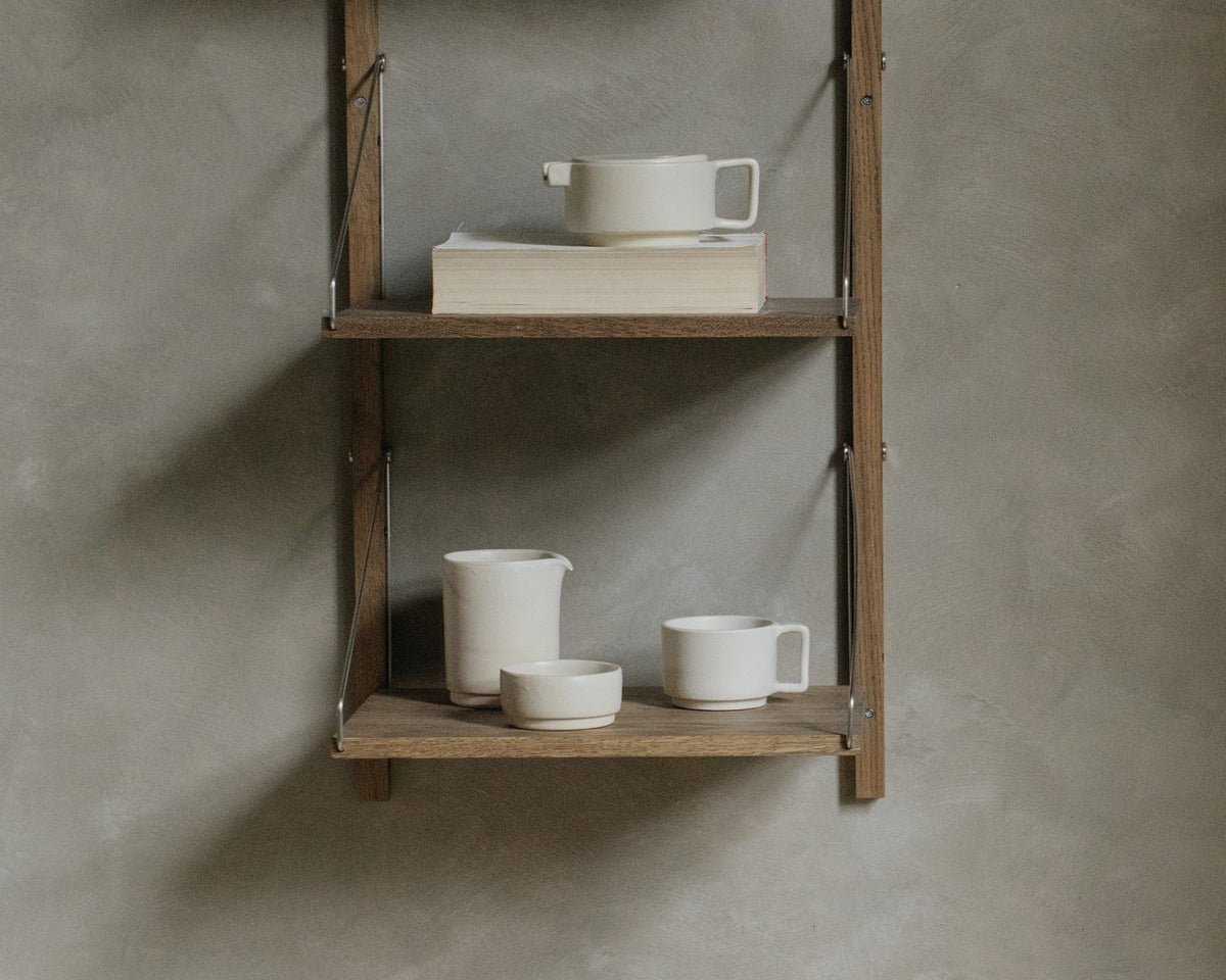 Otto Ceramic Mug with Handle – White - Lifestyle - Frama