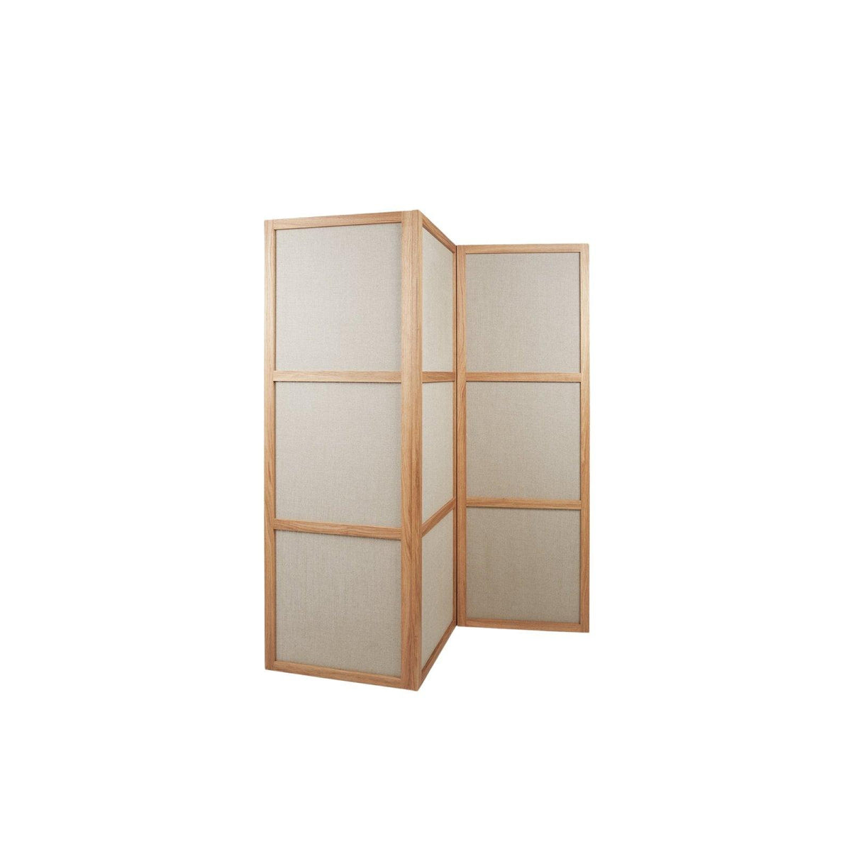 Frame Room Divider - Natural Oak / Linen - Three Panels - Room Divider - Frama – view 3