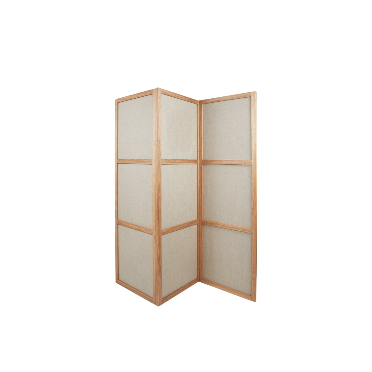 Frame Room Divider - Natural Oak / Linen - Three Panels - Room Divider - Frama