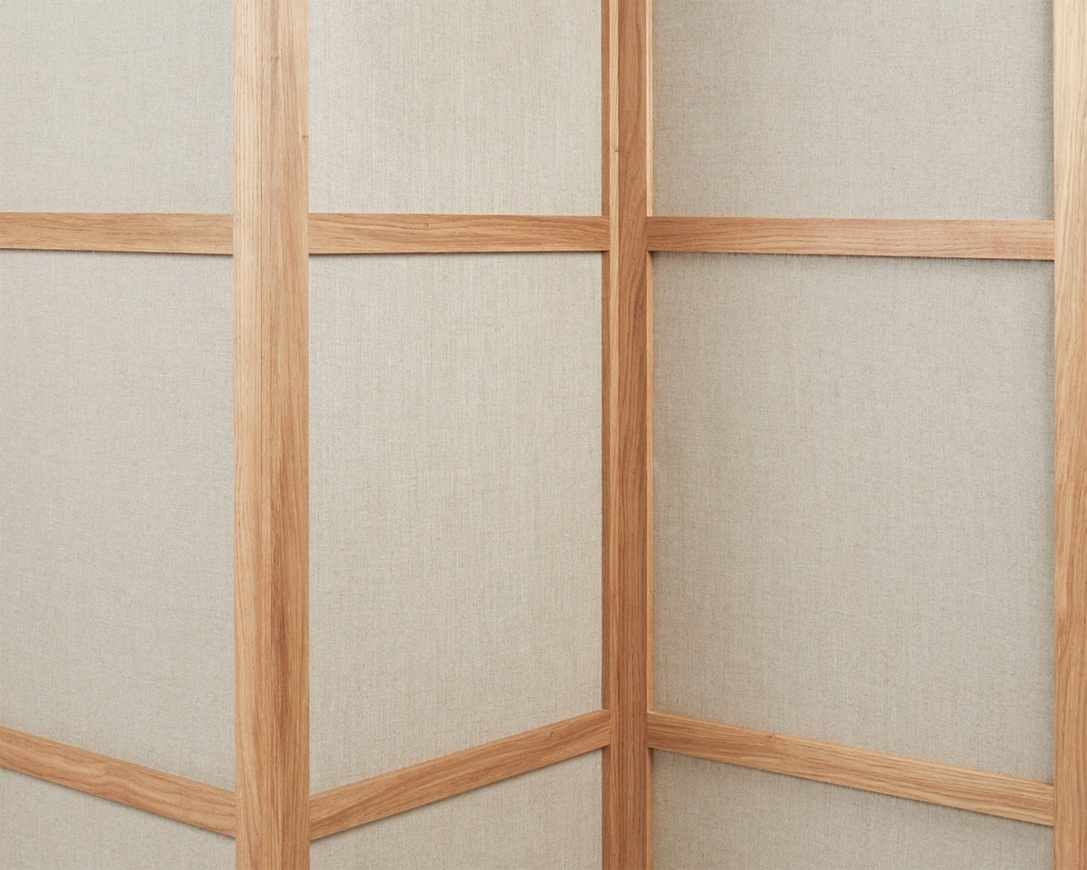 Frame Room Divider - Natural Oak / Linen - Three Panels - Room Divider - Frama – view 4