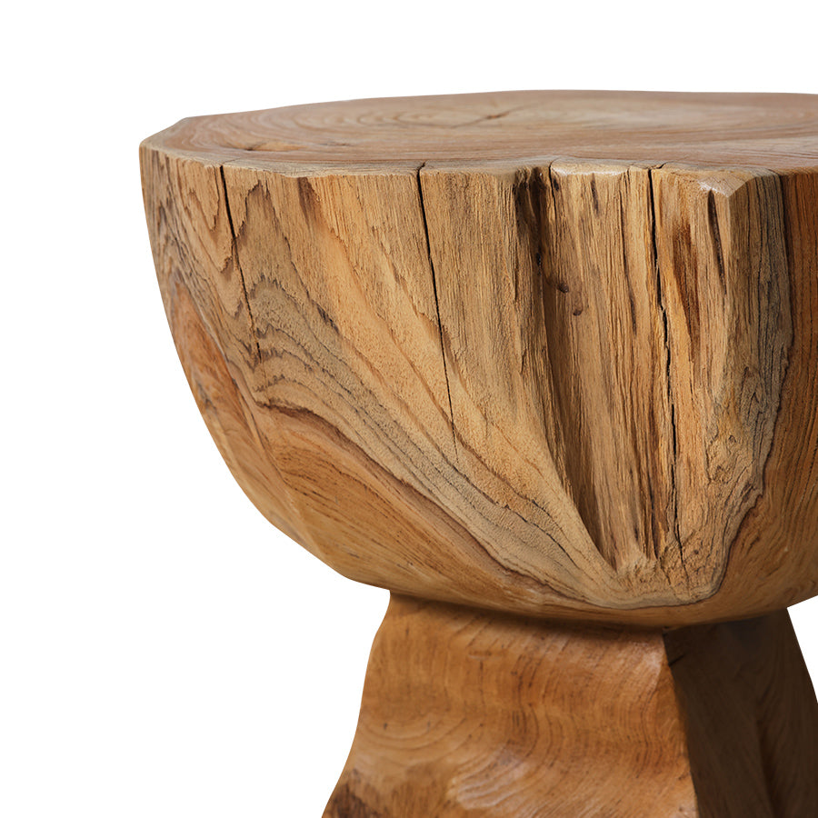 Arched Wooden Stool – HKLIVING – view 3