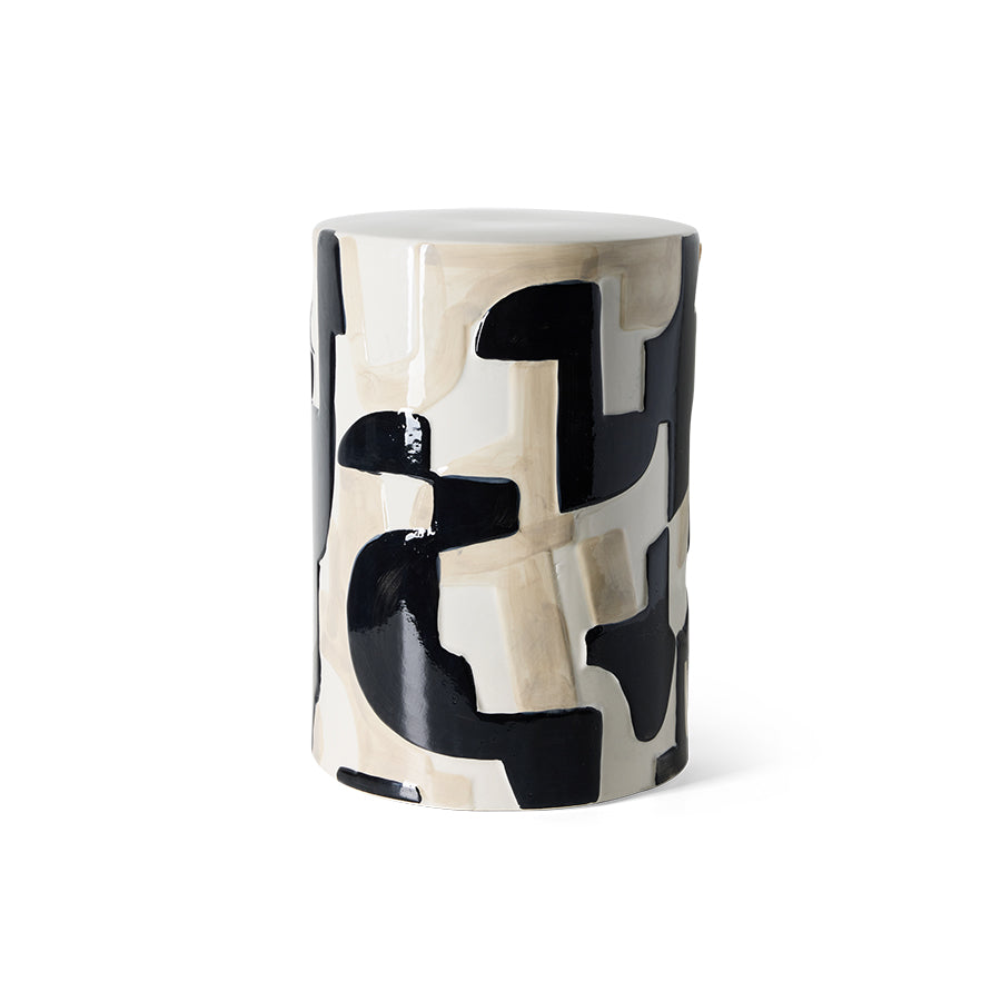Ceramic Side Table, Black Ink – HKLIVING