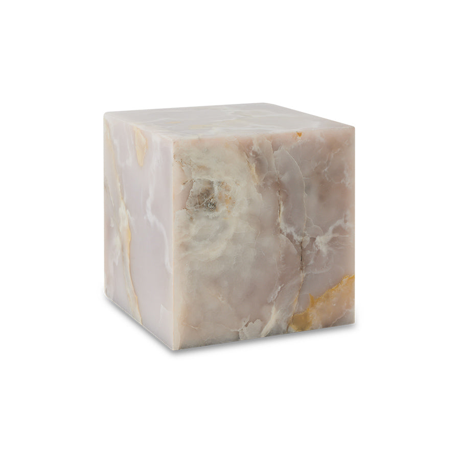 Pink Onyx Block Table – HKLIVING – view 3