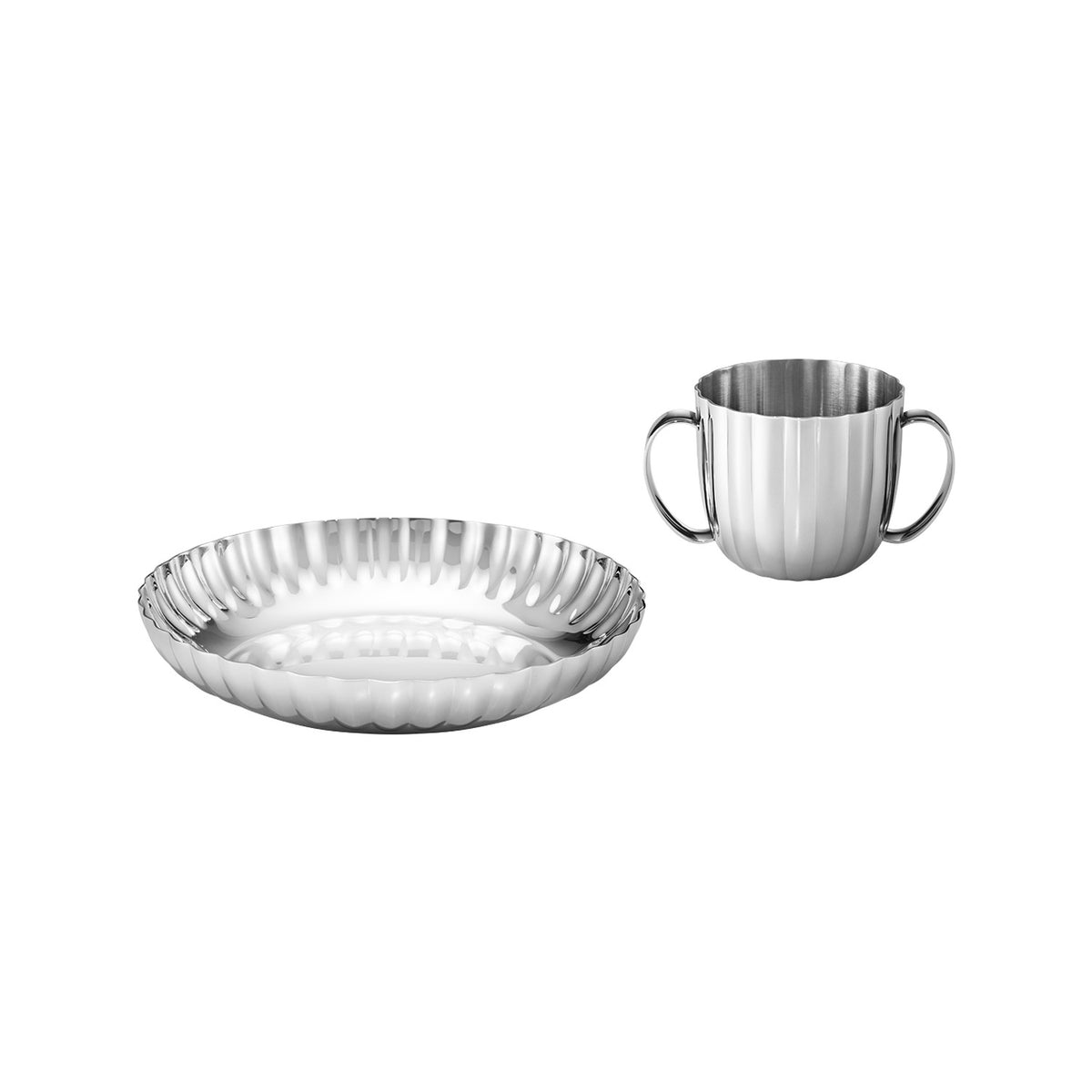 Bernadotte - Children's Set, Deep Plate & Cup – Georg Jensen – view 4