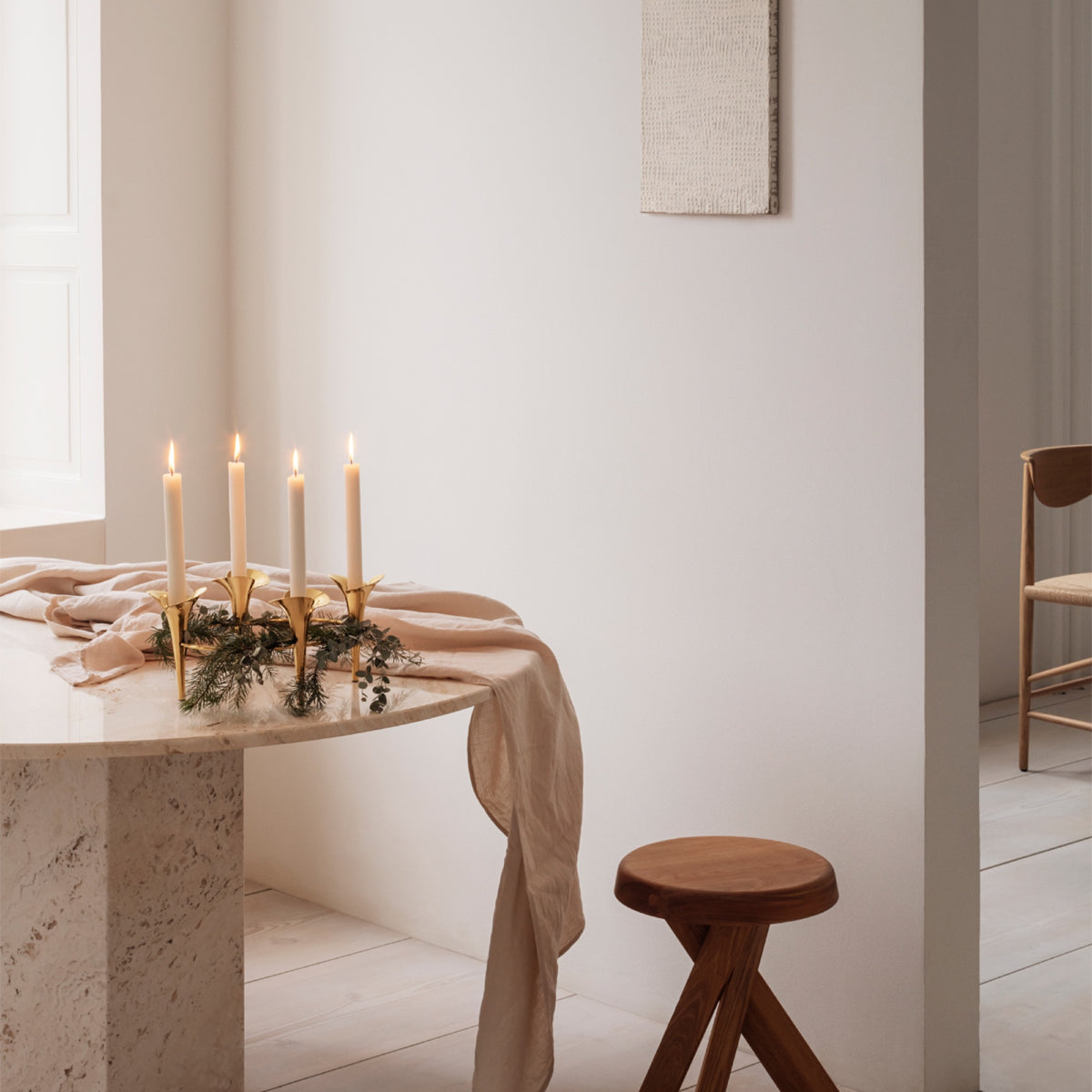 Bloom Botanica - Taper Candleholder, 4 Candles – Georg Jensen – view 3