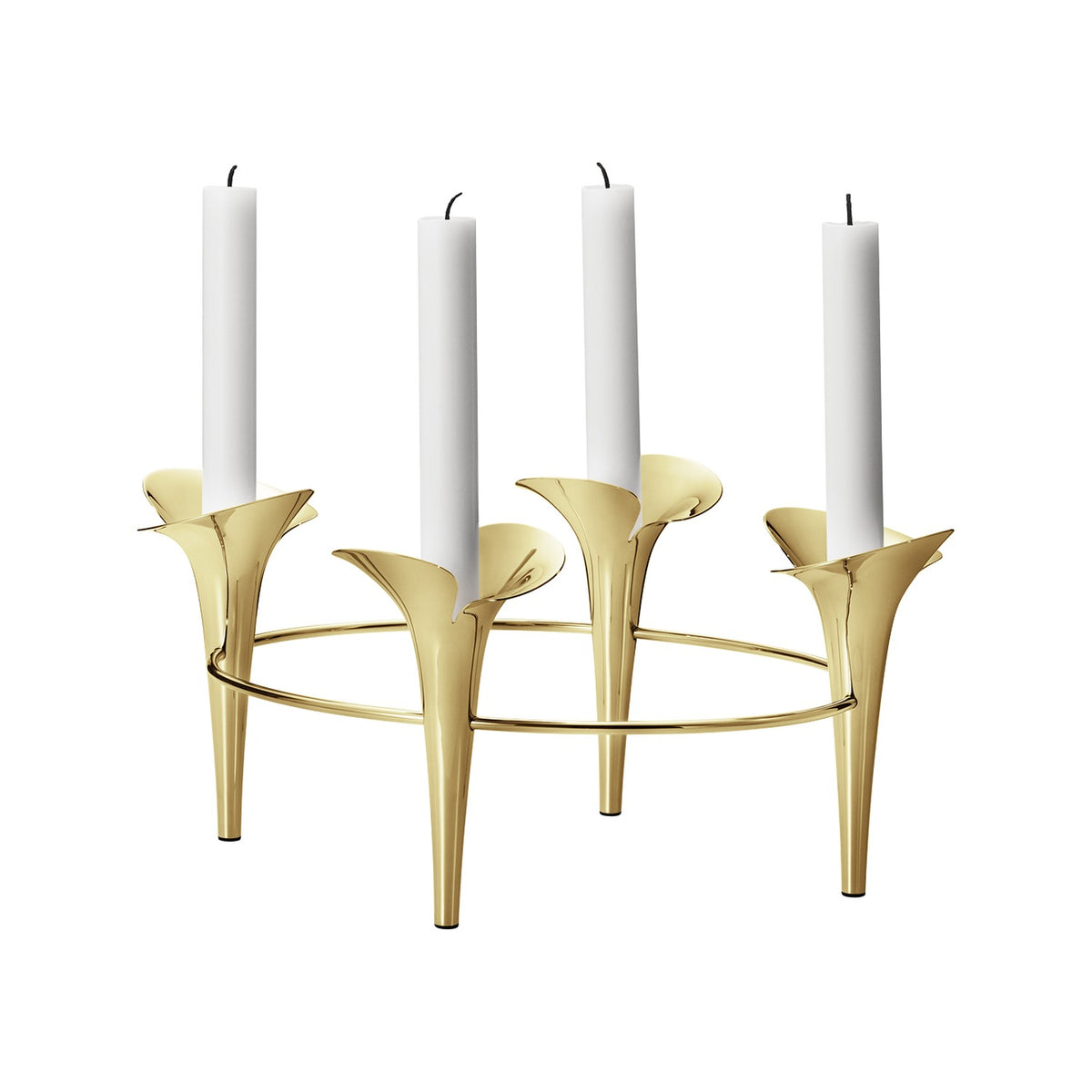 Bloom Botanica - Taper Candleholder, 4 Candles – Georg Jensen – view 4