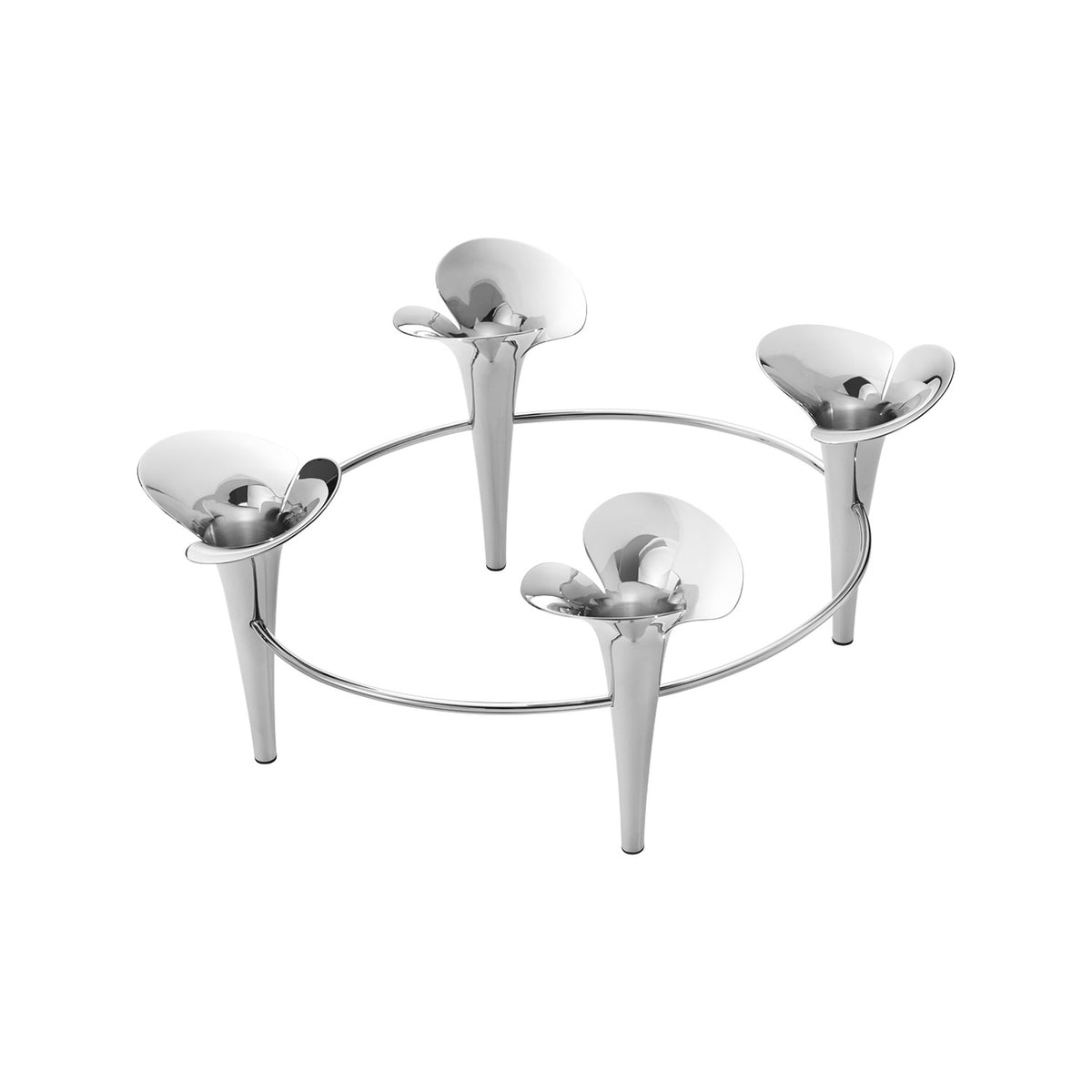 Bloom Botanica - Taper Candleholder, 4 Candles – Georg Jensen – view 5
