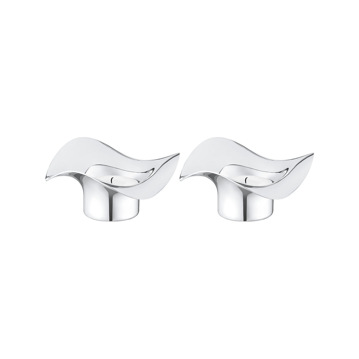 Cobra - Tealight Holder, 2 pcs – Georg Jensen