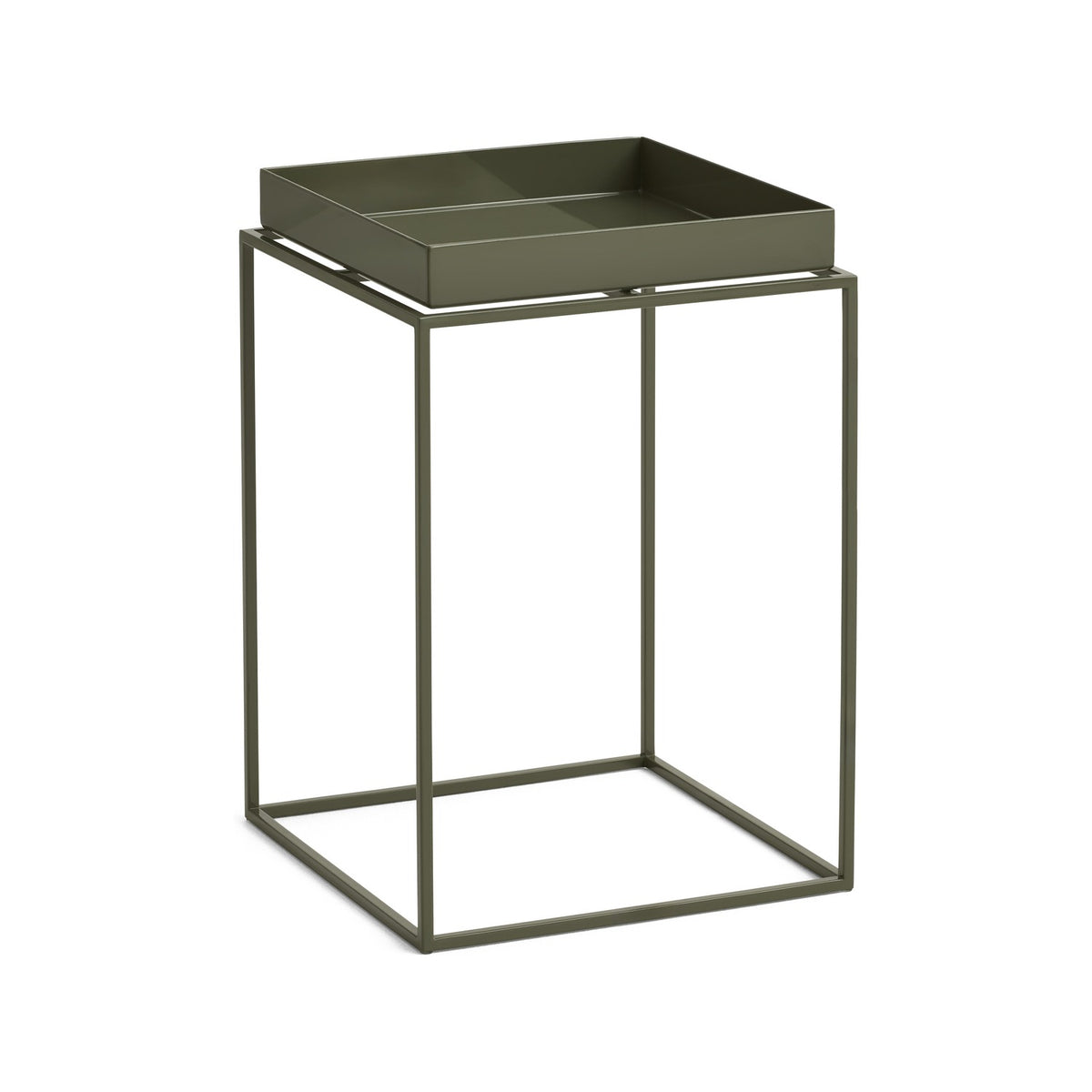 Tray Table - Side Table S High Olive green - Furniture - HAY