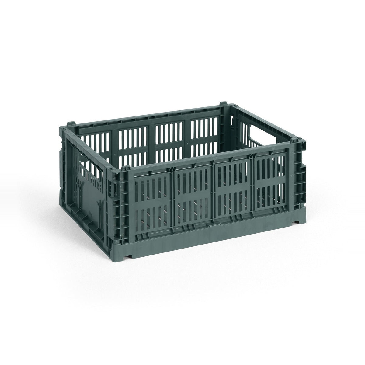 Colour Crate - Medium - Dark green - Home Accessories - HAY