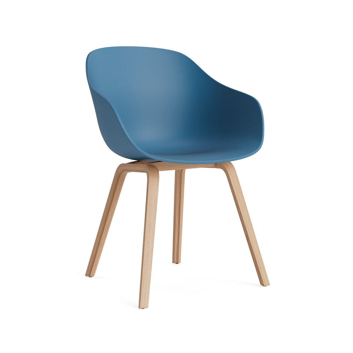 About A Chair AAC 222 - Azure Blue, Lacquered Oak - Chairs - HAY