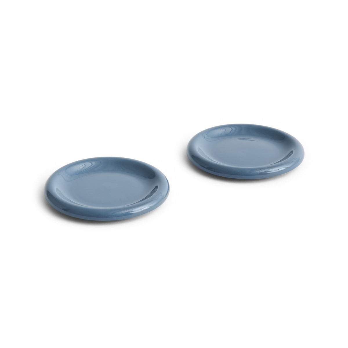 Barro Plate Set of 2 - Dark blue Ø 18 cm - Kitchen - HAY
