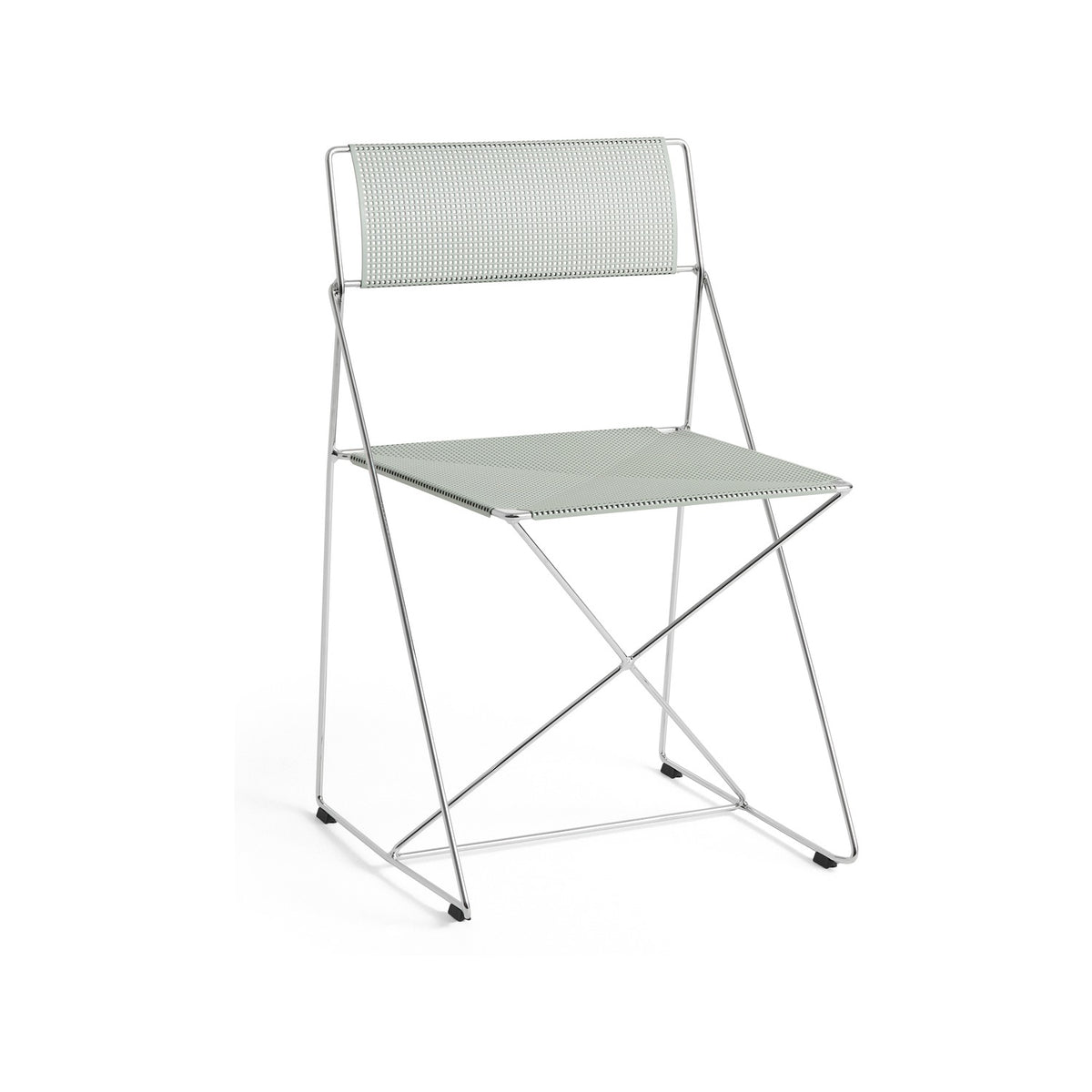 X-Line Chair - Chromed base Indoor - Pale Linden - Stuhl - HAY