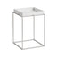 White, silver grey base