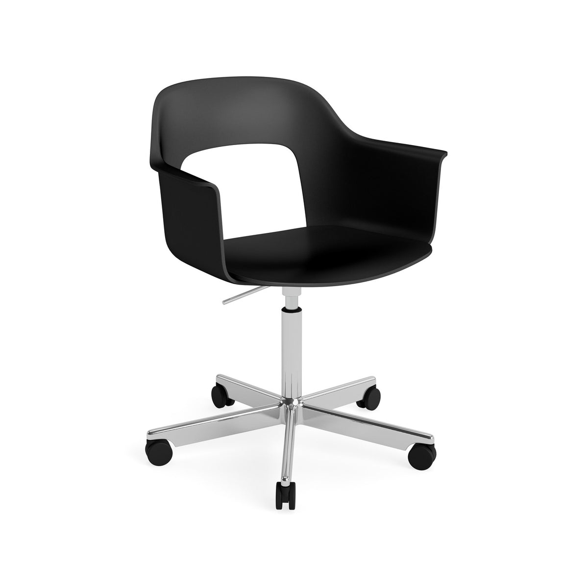 Layout Armchair 241 - Black, Polished Aluminium - Chairs - HAY