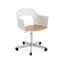 Cream White with Oak Seat