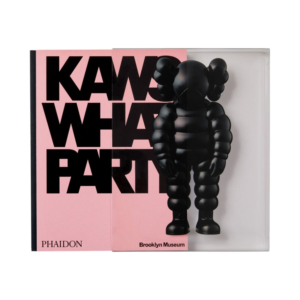 KAWS: WHAT PARTY - Black on Pink edition - Bücher - Phaidon