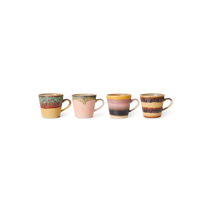 70s Ceramics – Cappuccino Mugs, Vista (set of 4) – HKLIVING – view 3