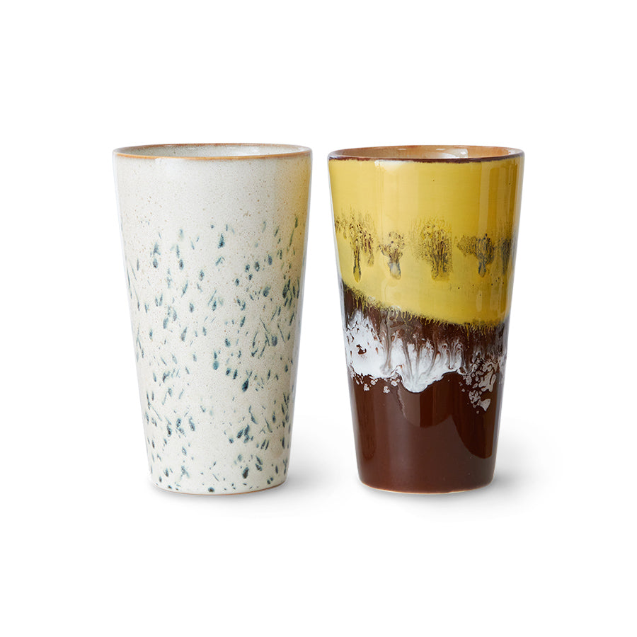 70s Ceramics – Latte Mugs, Brine (set of 2) – HKLIVING