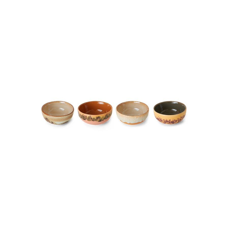 70s Ceramics – XS Bowls, Marine (set of 4) – HKLIVING – view 4