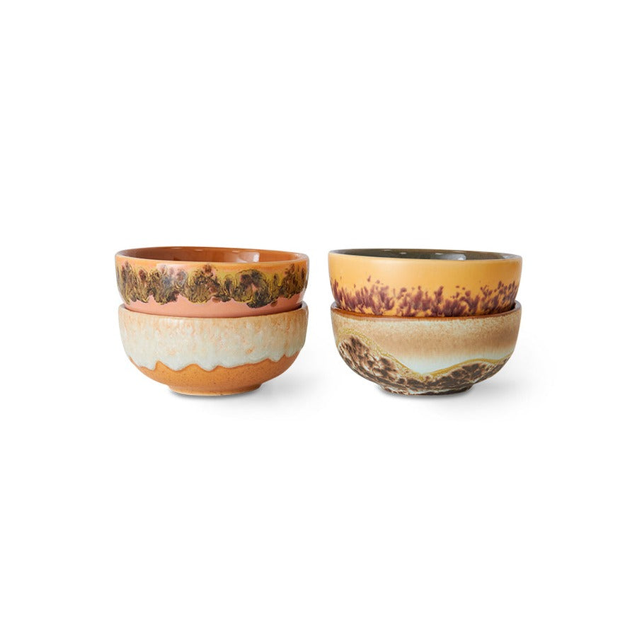 70s Ceramics – XS Bowls, Marine (set of 4) – HKLIVING