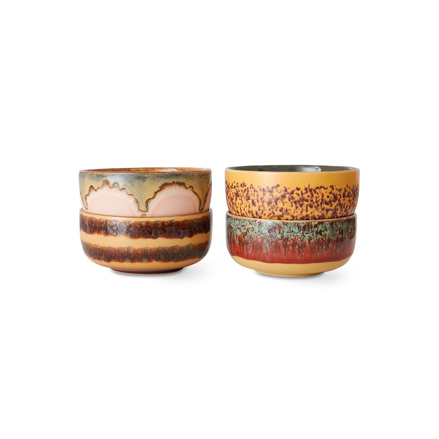 70s Ceramics – Dessertschalen, Harbour (4er-Set) – HKLIVING