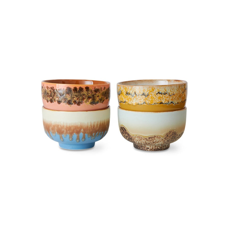 70s Ceramics – Noodle Bowls, Seabreeze (set of 4) – HKLIVING