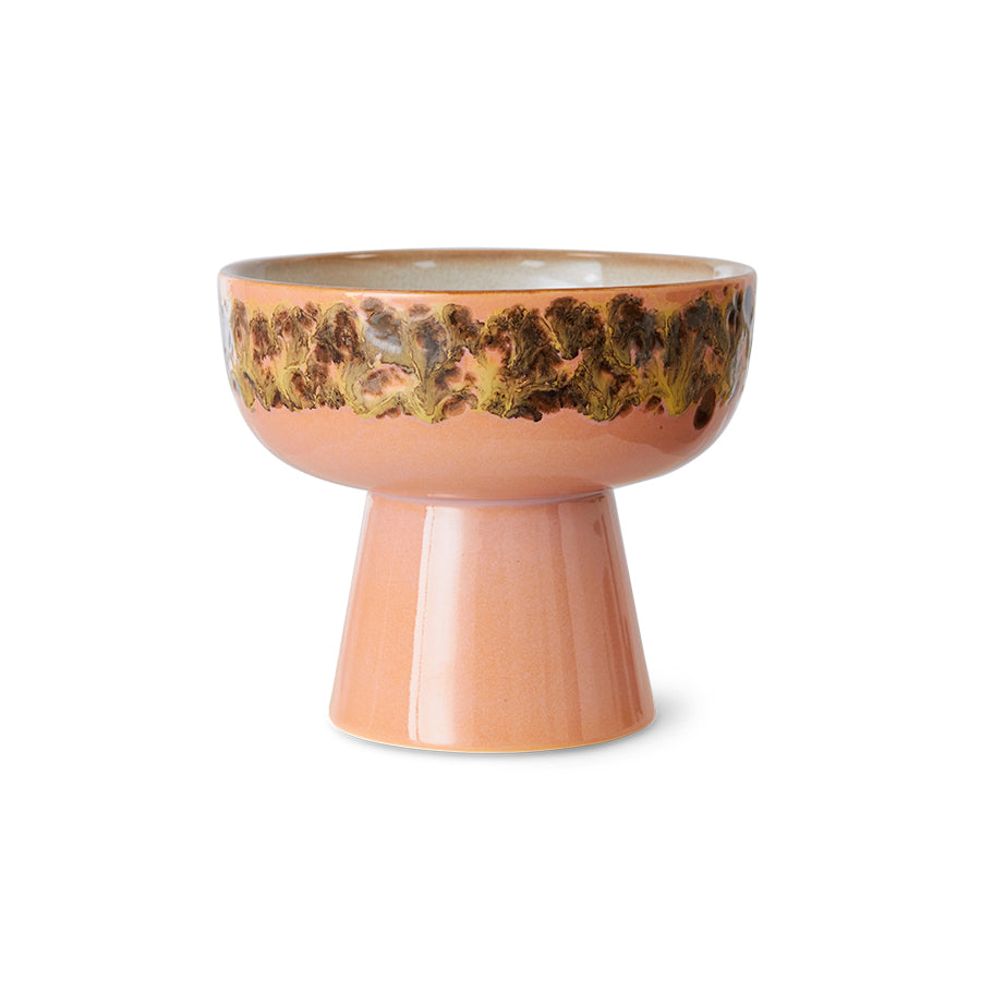 70s Ceramics – Tapasschale mit Fuß L, Lush – HKLIVING