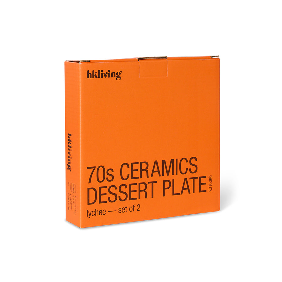 70s Ceramics – Dessert Plates, Lychee (set of 2) – HKLIVING – view 8
