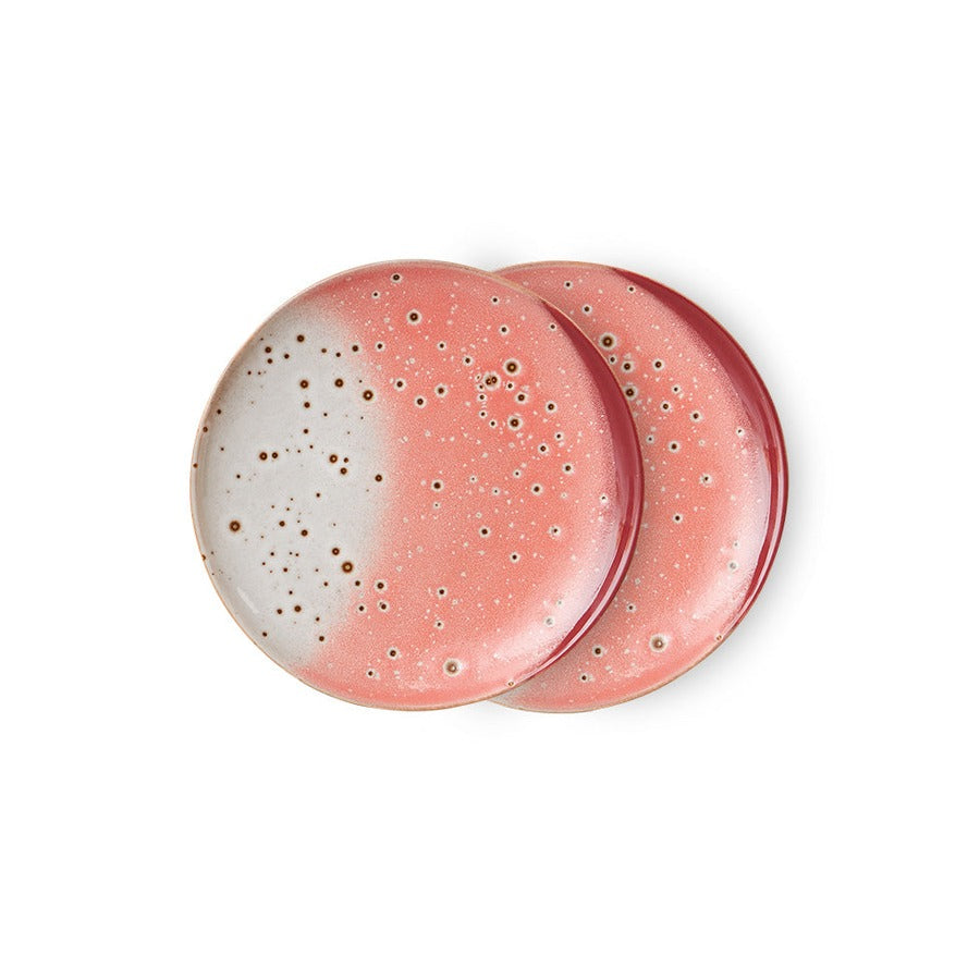 70s Ceramics – Dessertteller, Lychee (2er-Set) – HKLIVING