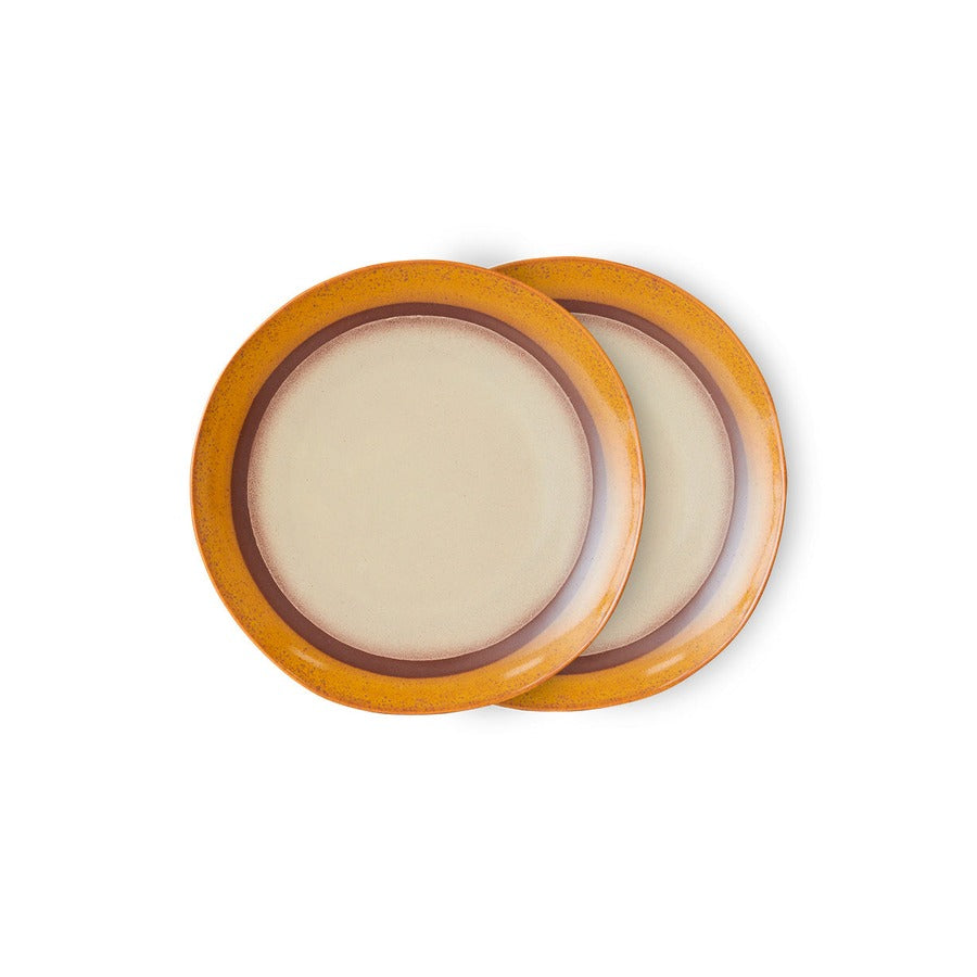 70s Ceramics – Dinner Plates, Coconut (set of 2) – HKLIVING
