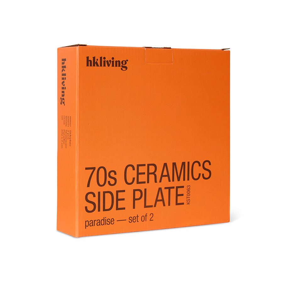 70s Ceramics – Side Plates, Paradise (set of 2) – HKLIVING – view 7
