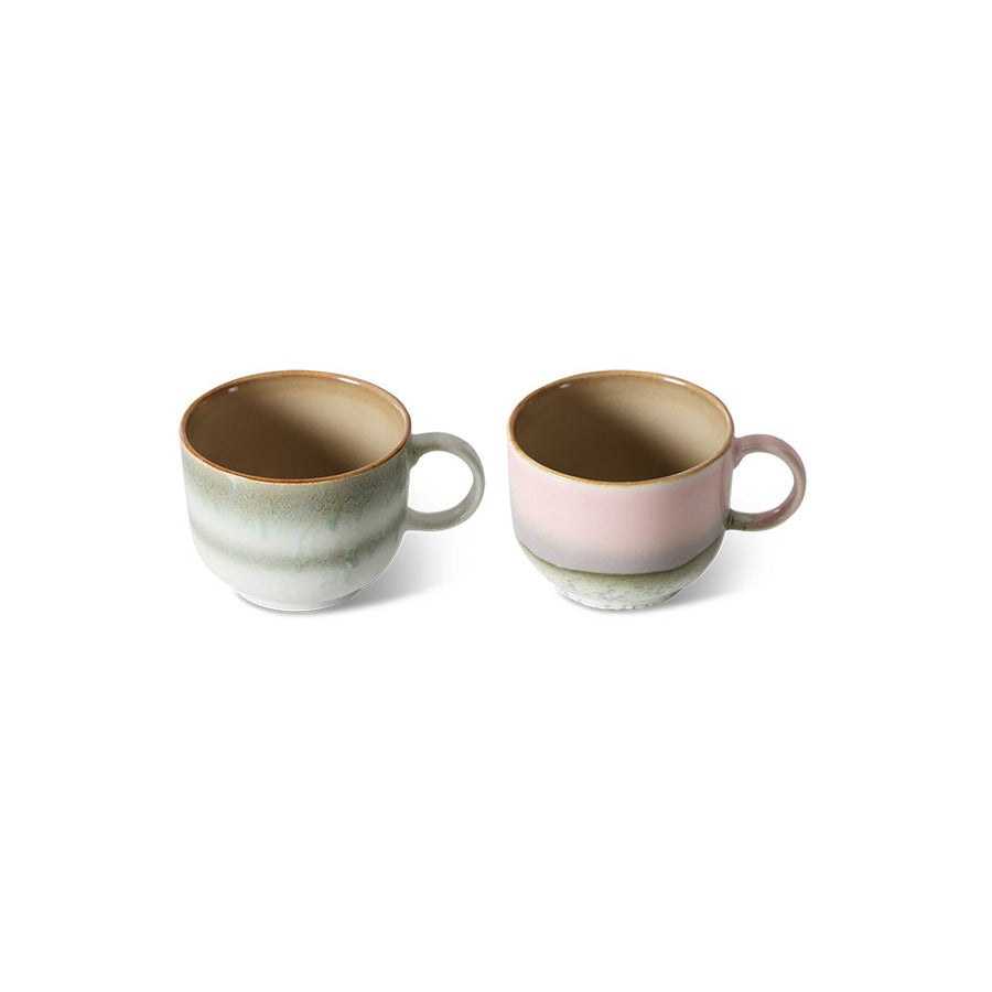 70s Ceramics – Tea Cups, Nova (set of 2) – HKLIVING – view 4