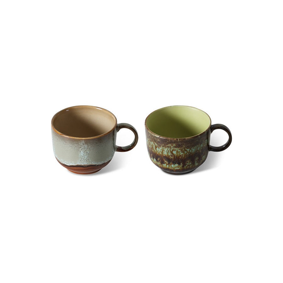 70s Ceramics – Tea Cups, Odyssey (set of 2) – HKLIVING – view 4