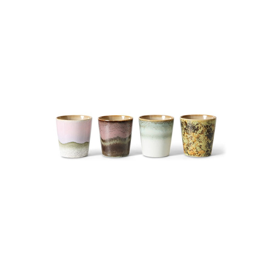 70s Ceramics – Coffee Mugs, Serendipity (set of 4) – HKLIVING – view 3