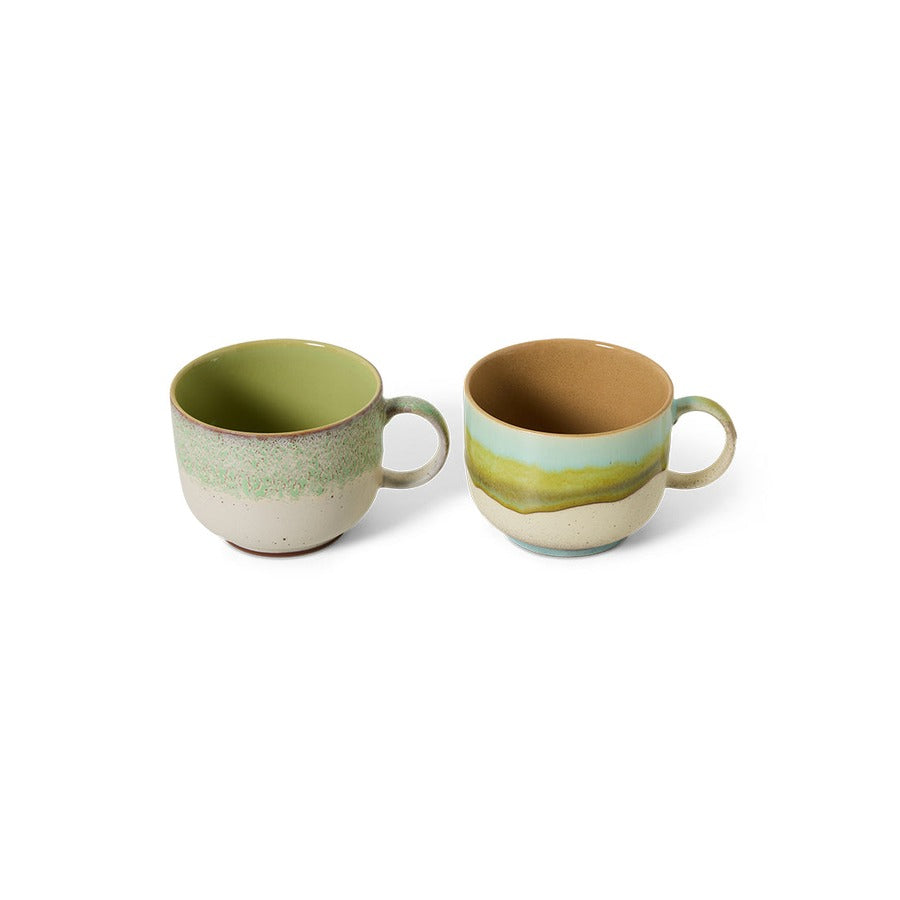 70s Ceramics – Tea Cups, Neo (set of 2) – HKLIVING – view 4