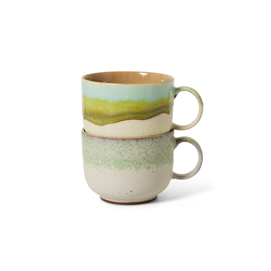 70s Ceramics – Teetassen, Neo (2er-Set) – HKLIVING
