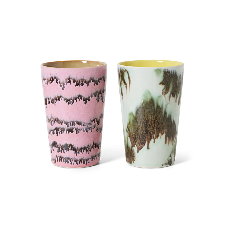 70s Ceramics – Teebecher, Baroque (2er-Set) – HKLIVING
