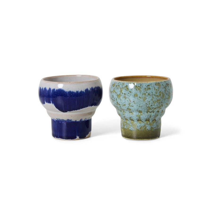 70s Ceramics – Lungobecher, Symbolist (2er-Set) – HKLIVING
