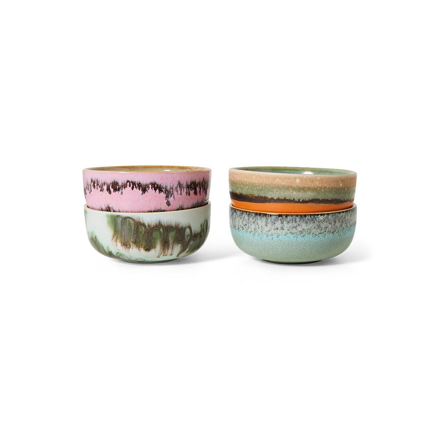 70s Ceramics – Tapasschalen, Renaissance (4er-Set) – HKLIVING