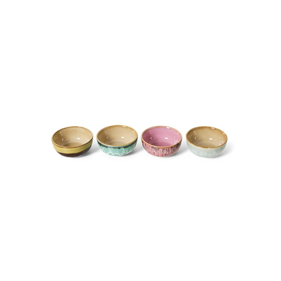 70s Ceramics – XS Bowls, Modernist (set of 4) – HKLIVING – view 4