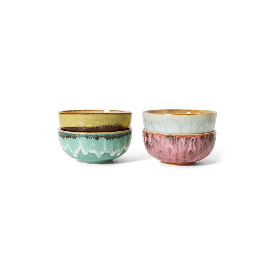 70s Ceramics – XS Bowls, Modernist (set of 4) – HKLIVING