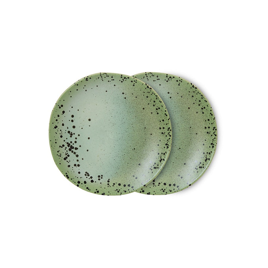 70s Ceramics – Side Plates, Fleck (set of 2) – HKLIVING