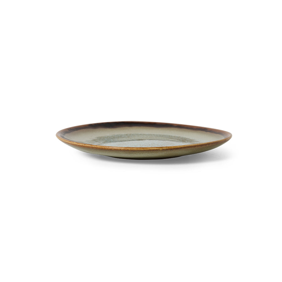 70s Ceramics – Dessert Plates, Contrast (set of 2) – HKLIVING – view 3