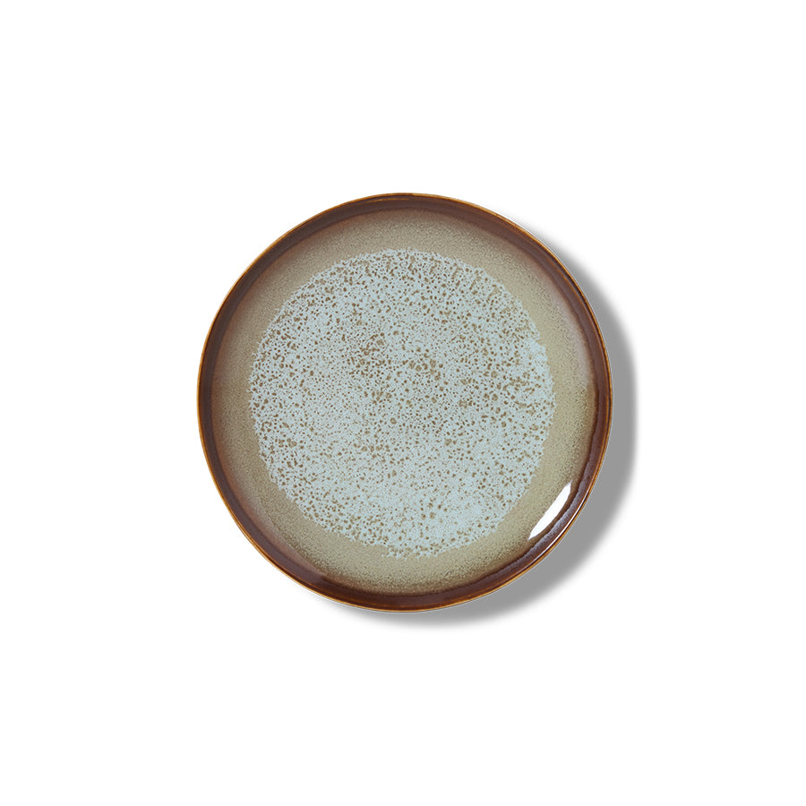 70s Ceramics – Dessert Plates, Contrast (set of 2) – HKLIVING – view 4