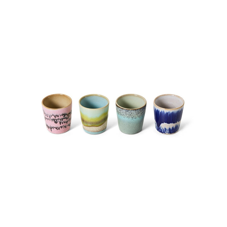 70s Ceramics – Egg Cups, Vibrance (set of 4) – HKLIVING – view 3