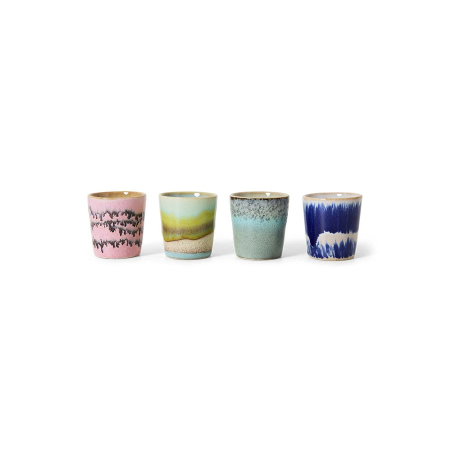 70s Ceramics – Eierbecher, Vibrance (4er-Set) – HKLIVING