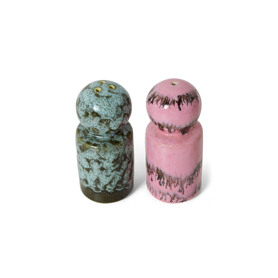 70s Ceramics – Salt & Pepper Jars, Baroque – HKLIVING – view 3
